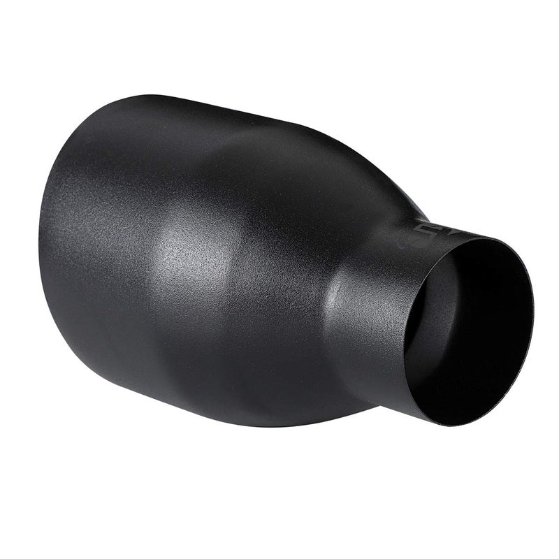 TriTrust Exhaust Tip, 2.5 Inch Inlet, 4.5'' Outlet 7'' Long Muffler Tip, Powder Coated Black Stainless Steel Truck Car Tail Tip, Weld On 2.5'' Outer Diameter Tailpipe, 2.5"ID x 4.5"OD x 7"L - Image 3